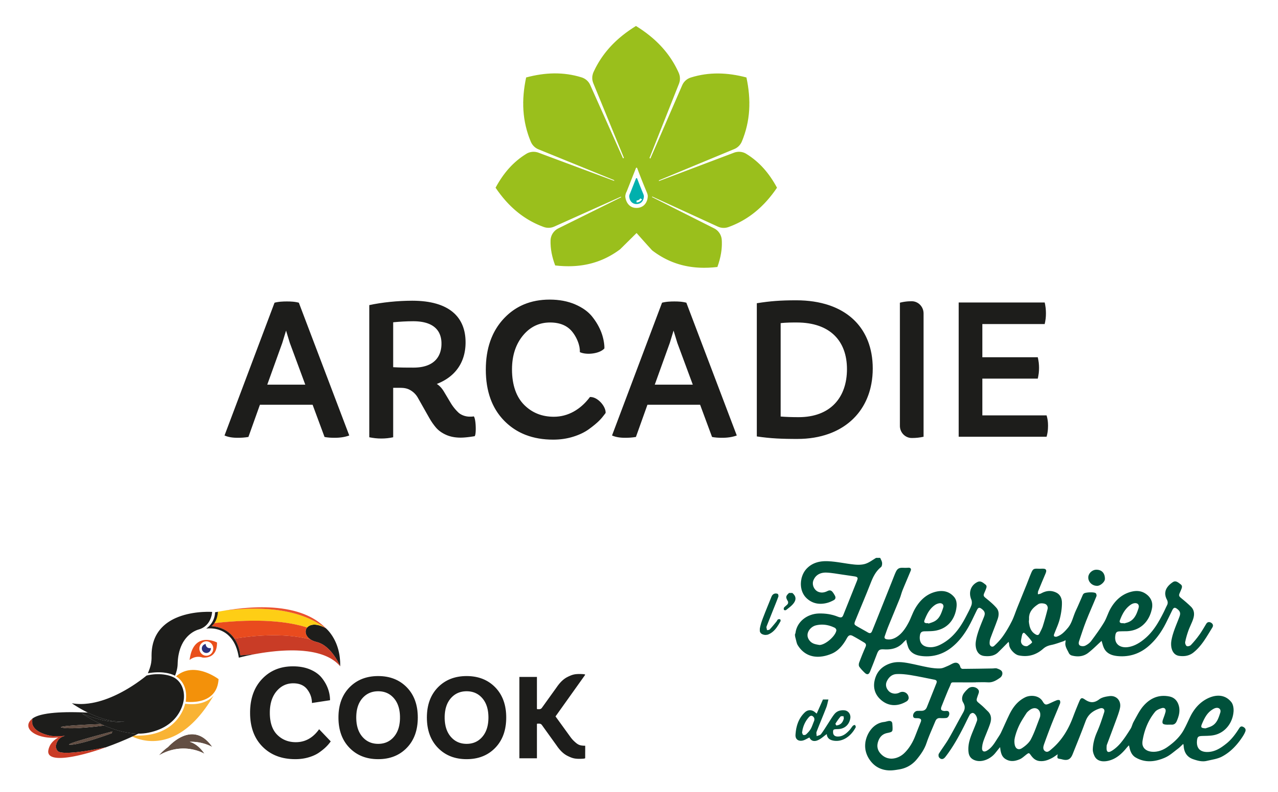 Arcadie logo 2018 Cook et L’Herbier de France sans Baseline