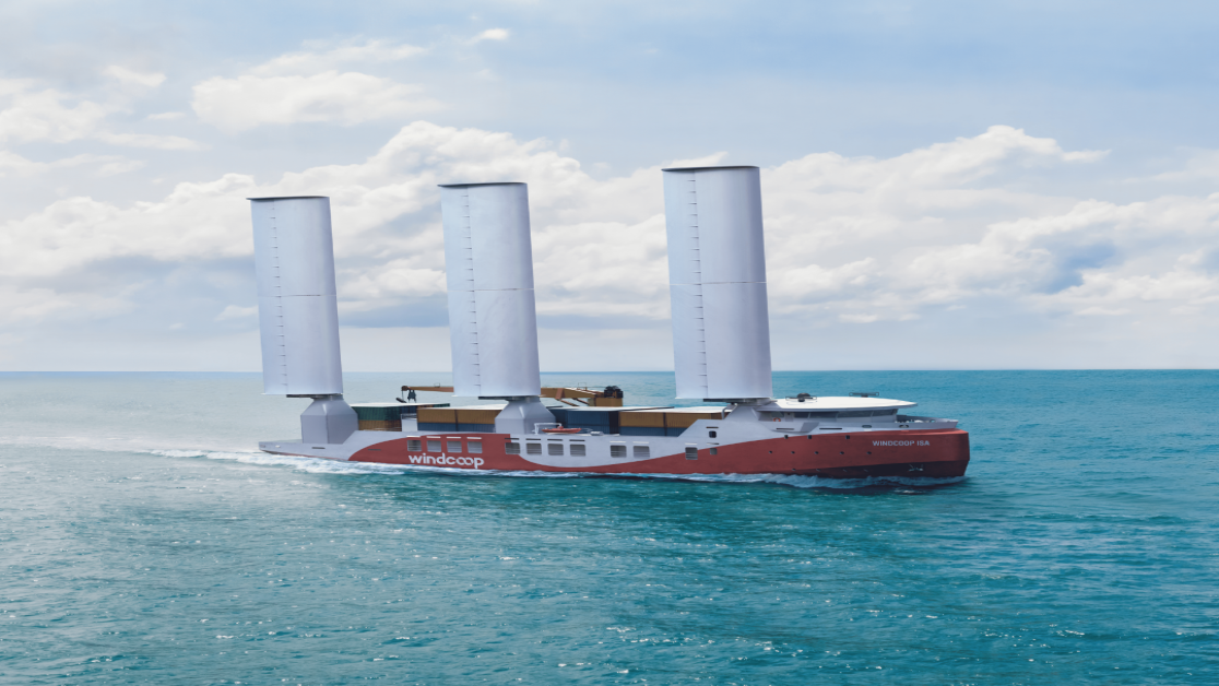 Windcoop sailing cargo